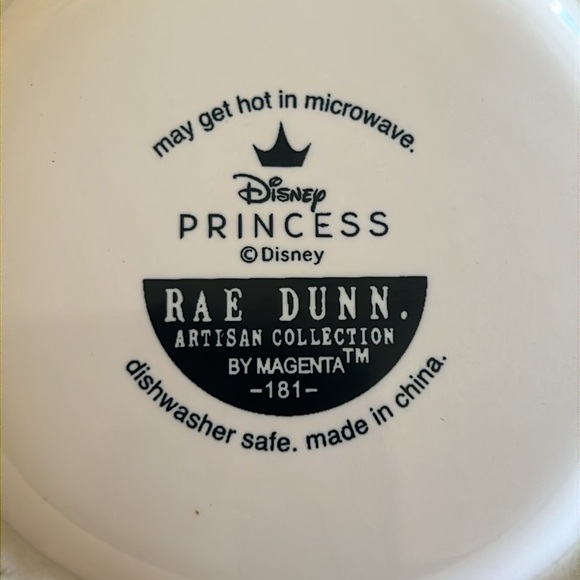 Rae Dunn Disney Princess Artisan Collection by Magenta Mug- Beauty and the Beast - Picture 5 of 7